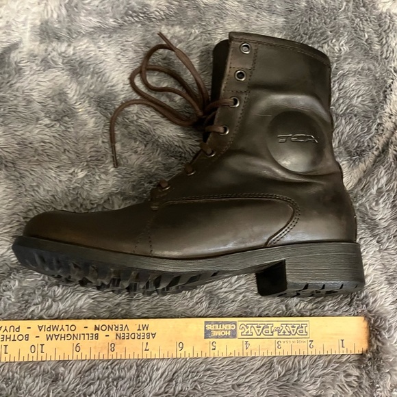 TCX Women’s Blend WP Leather Combat Moto Boots Size 5.5 - Picture 11 of 13